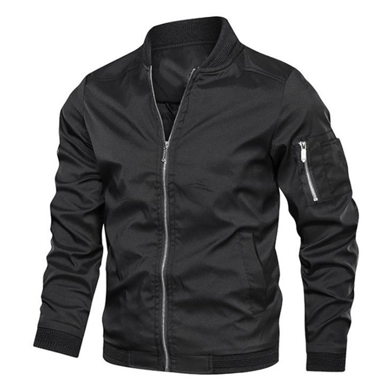 Men's Jackets Spring autumn jacket male bomber jacket casual streetwear male jackets and coats simple windbreaker british style coat 221006