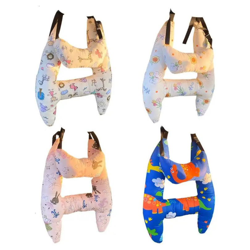 Car Travel Head Pillow Support Kid And Adult Car Sleeping Safety H-Shape Travel Pillow Cushion For Auto Seat Safety Neck Pillows 250211