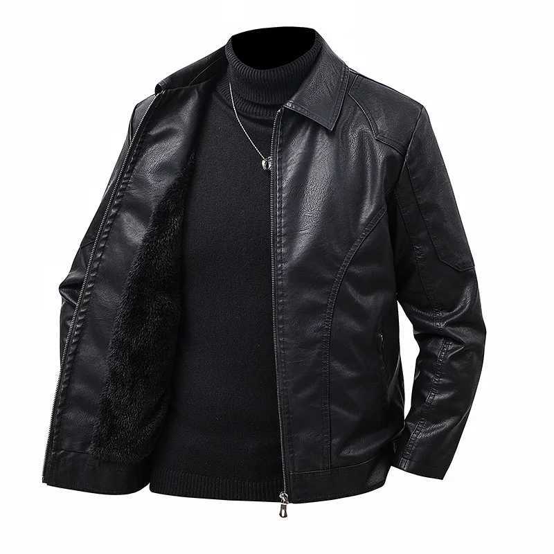 New highquality leather jackets for autumn and winter trendy slimfit mens casual fashionable coats for young men large size X250925