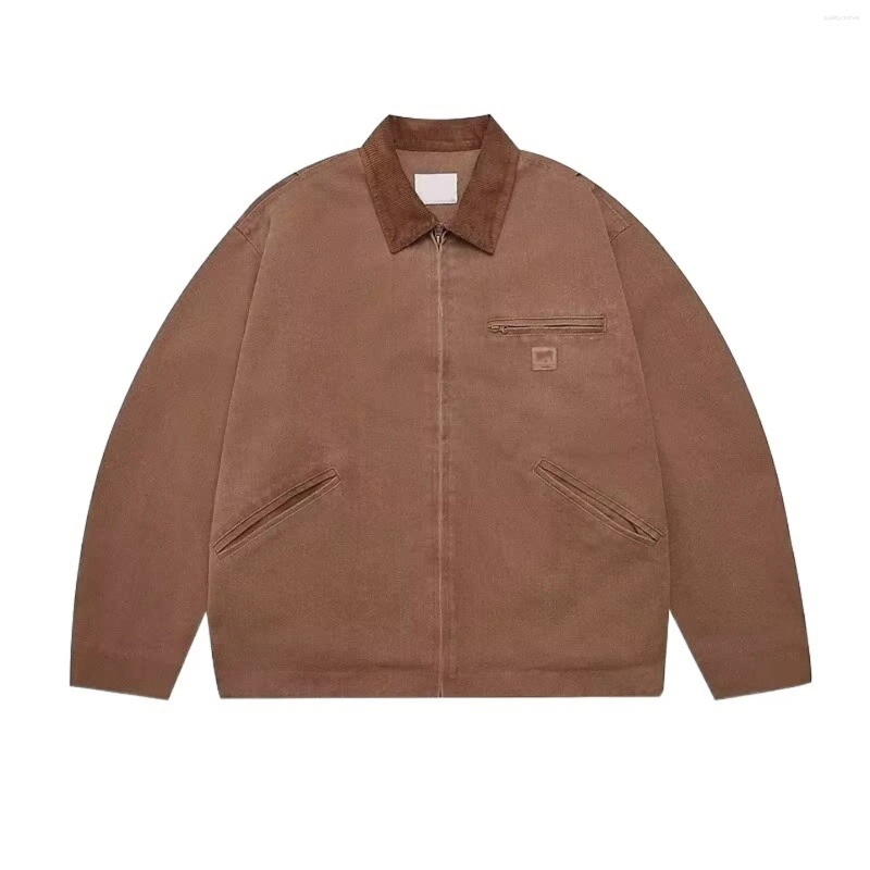 Bomber Mens Jackets Harajuku 90s Jacket Men Woman Casual Zip Up Retro Cargo Y2k Spring Autumn Color Block Loose Baseball Outwear J260623