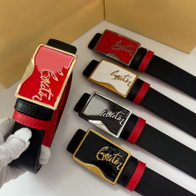 C L Stylish black Red Leather Belts luxurious Charm Mans Womans Jeans Belt Sexy Designer Fashion Accessories Dresses belts unisex Leather Belt Charm