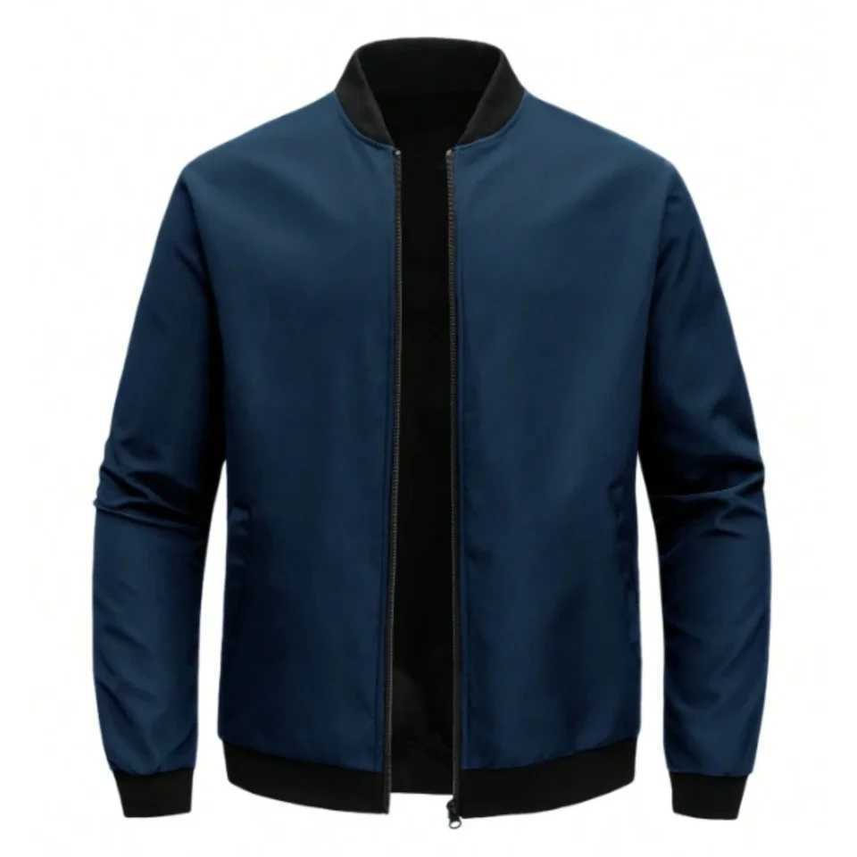 Mens Solid Color Casual Sports Zipper Stand Collar Hoodie Cardigan Coat Comfortable Fashionable Mens Outerwear X250925