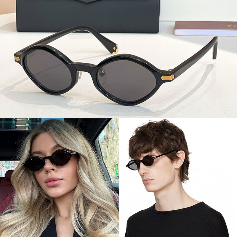 Men Classic Series Panthere de Sunglasses Women Designer Acetate Diamond Frame Metal Details Mirror Legs Modern Fashion Casual Wear Sunglasses CT054