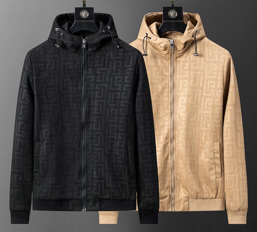 2DG626 brand suede jackets for men long sleeve hooded designer jacket coat Men's Clothing for autumn