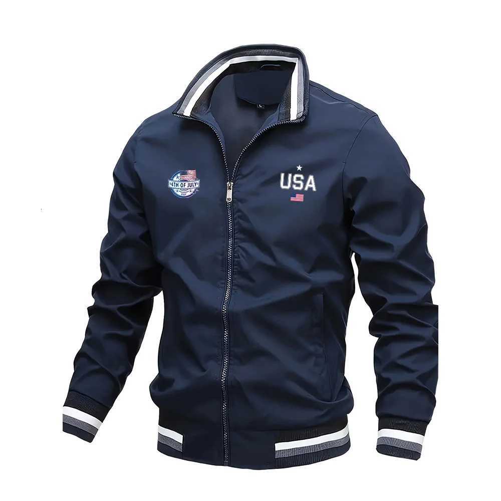 Mens Jackets High quality Fashion Casual USA Letter Graphic Print Outdoor Coat Tops Baseball Bomber Varsity Jacket Men Oversize X250925