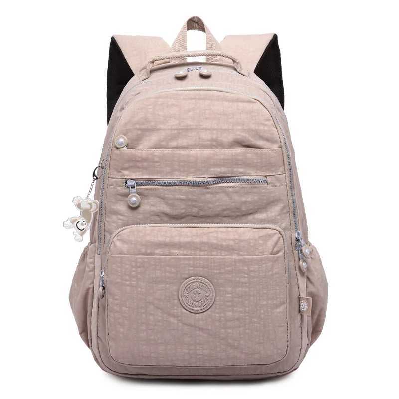 Backpack High Quality A4 Large Capacity Women outdoor Men Laptop Backpack School Boy Girl Travel Bag Red Purple Grey Blue Black Khaki M1604 Sports