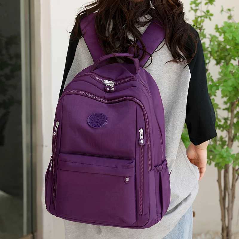 Casual Nylon Double oulder Bag Large Capaci Travel Cuter Bag Lightweight Trendy Leisure Womens Bag with Double Ba Z250925