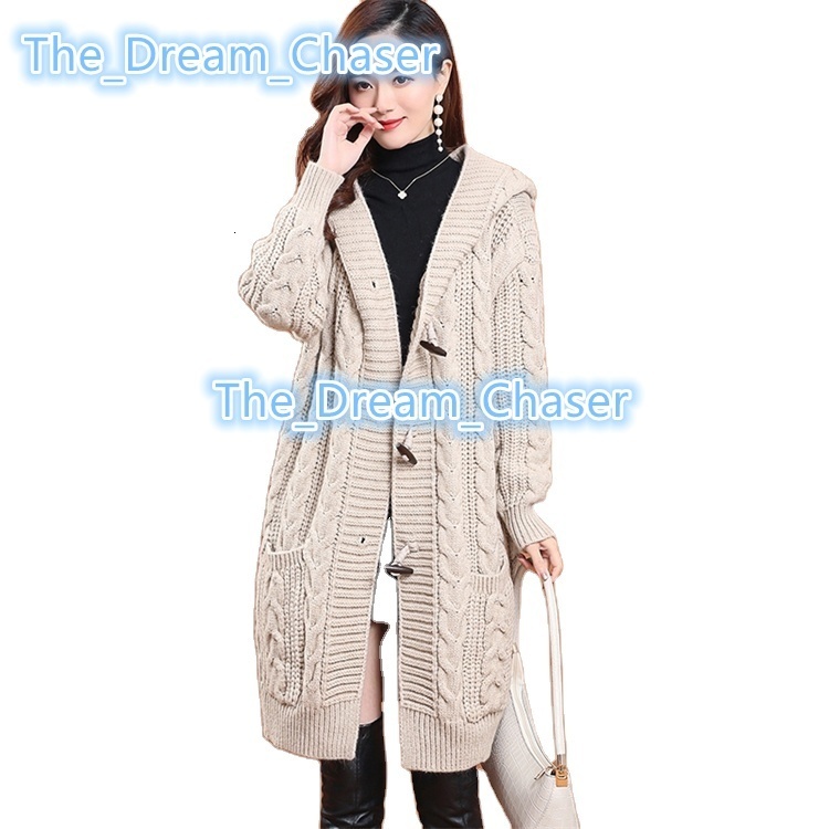 Wholesale Thick Ladies Plus Size Chunky Long Sweaters Vintage Loose Maxi Cardigan Cable Knit Wool Sweater for Women