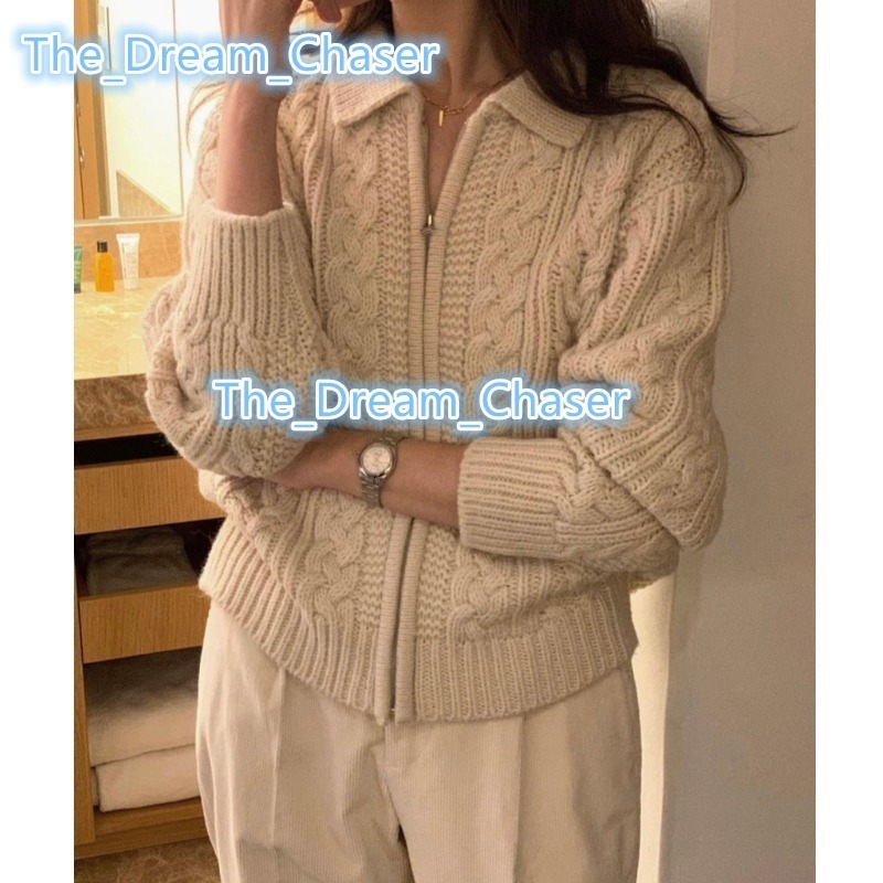 Wholesale 2024 New Solid Color Autumn Casual Fashion Women Chunky Sweaters Long Sleeve Sweater