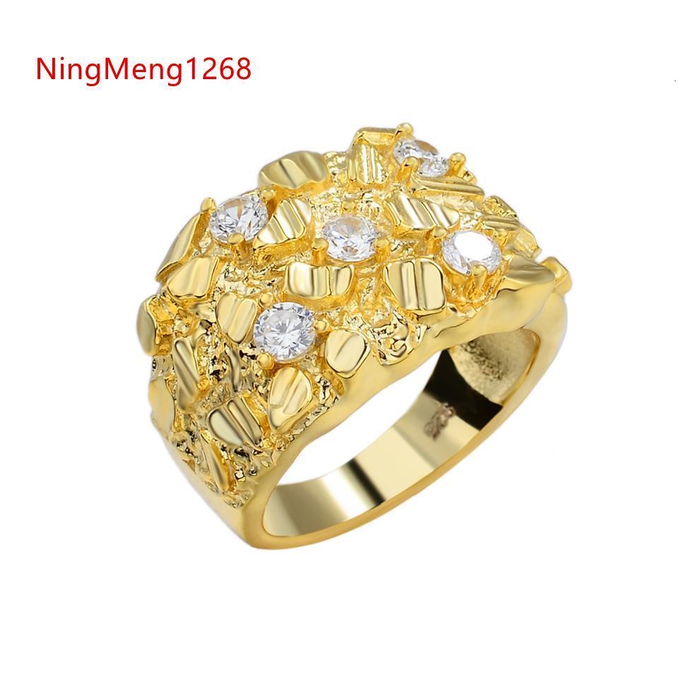 Hot Selling Hip Hop Jewelry Ice Out VVS Moissanite Diamond Rose Gold Plated 925 Sterling Silver Ring for Men