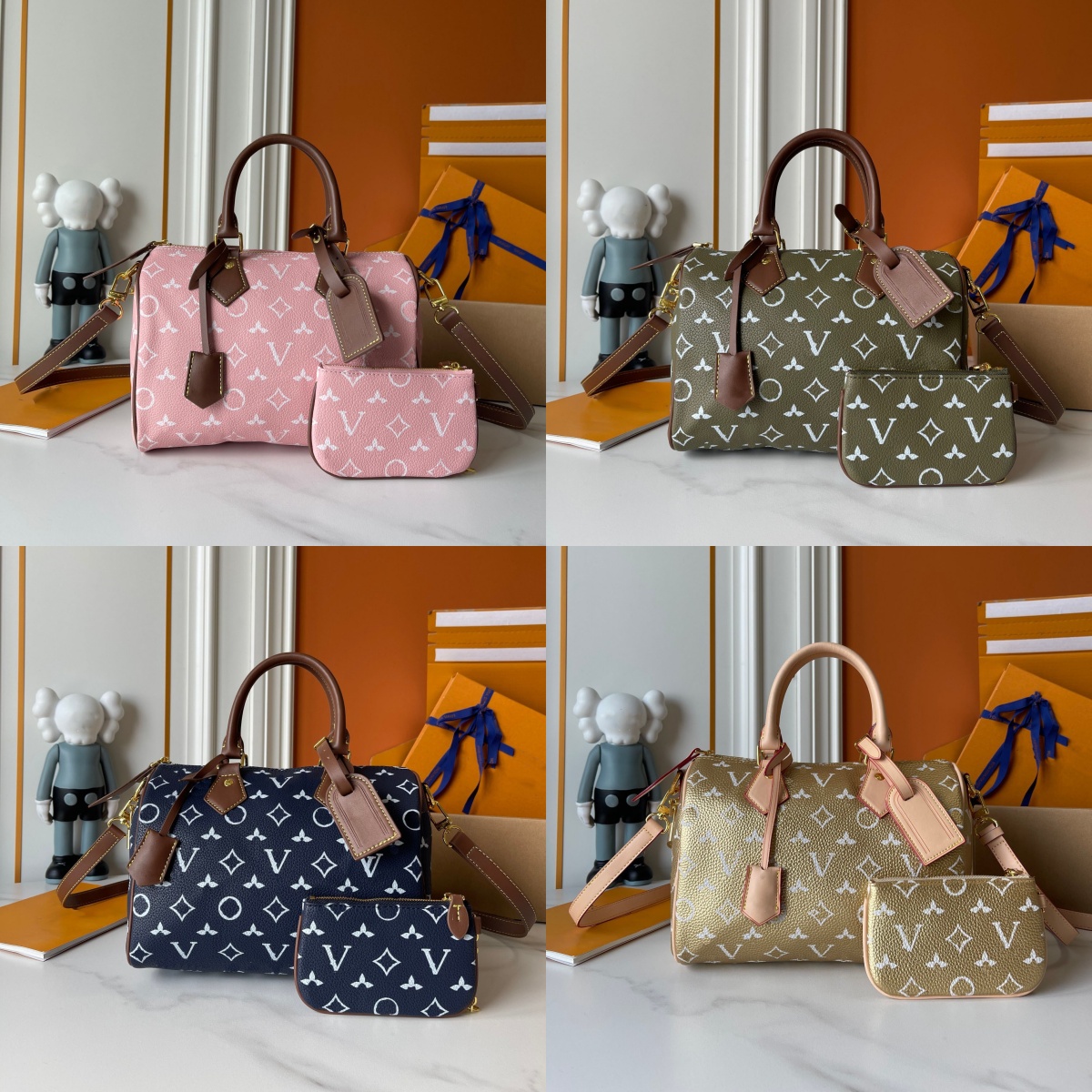 2025newdesigner bag free shipping Light luxury genuine leather High quality casual Boston bag versatile classic vintage handbag for woman