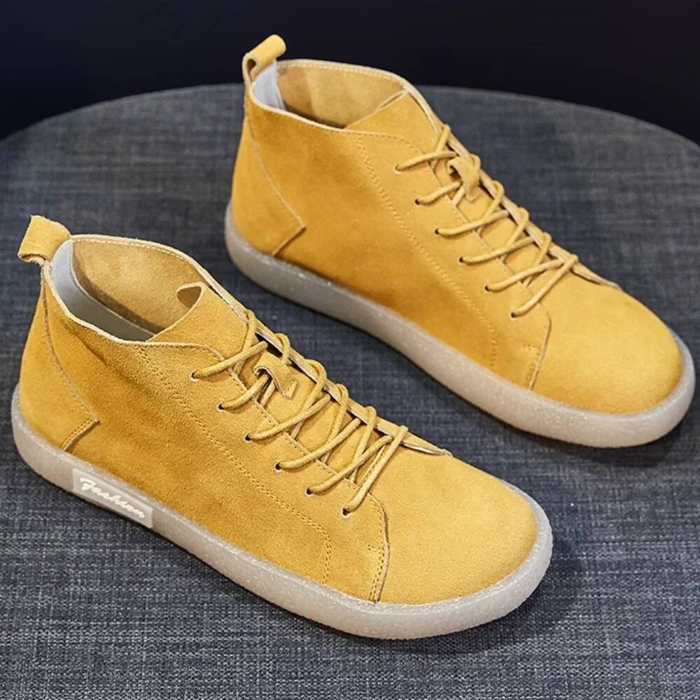 2024 New Soft Spring and Autumn Flat Sole Women's Shoes Retro Single Layer High Top Frosted Leather Boot Women ddmynov