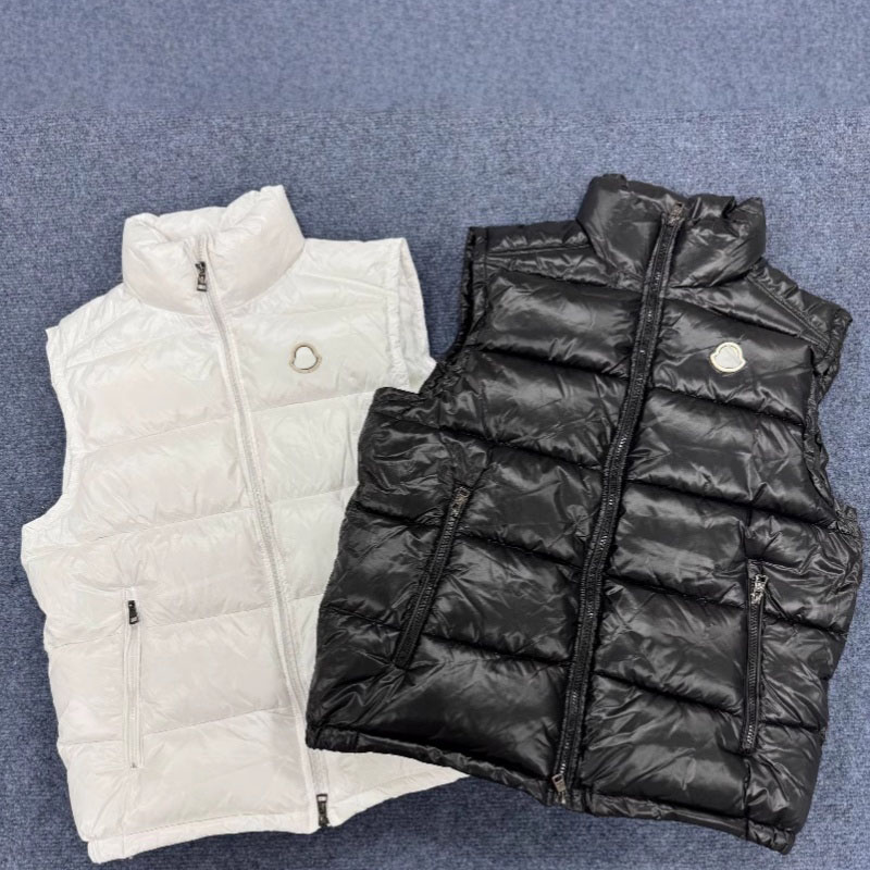 Winter Casual Puffer Jacket Women Man Designer Luxury Down Vest Tops Classic Embroidery Jacket Coat -8 Sleeveless Puffer Jacket Couple Jackets EXS25