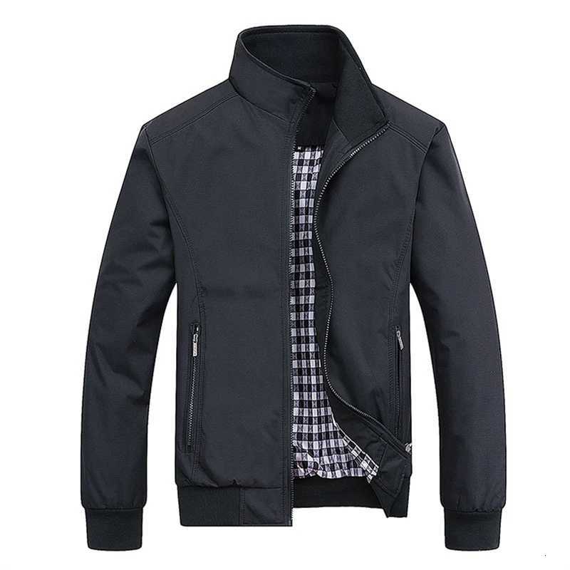 2025 Autumn Spring Casual Solid Fashion Slim Bomber Jacket Men Overcoat New Arrival Baseball Jackets Mens Jacket M6XL Coat Top X250925