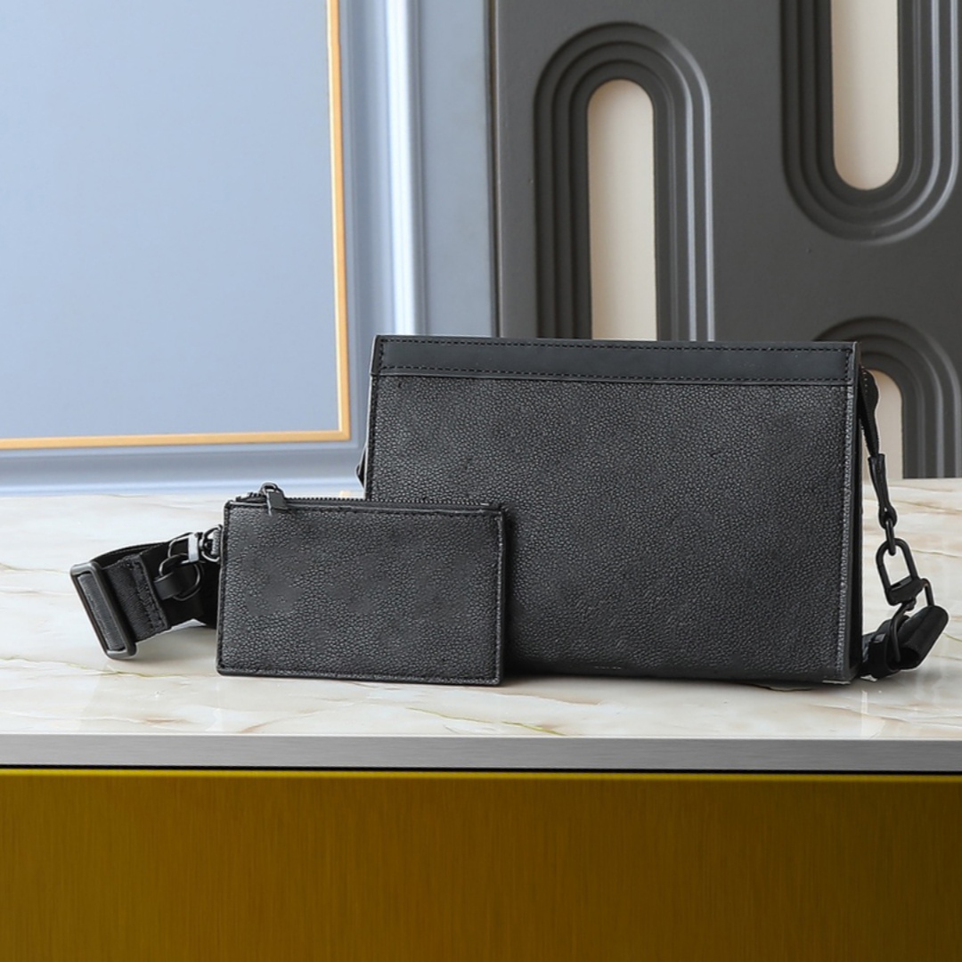 Luxury designer Alpha Wearable bags Men Women shoulder Bag sleek design pochette Leather Handbag sac luxe crossbody with Wallet