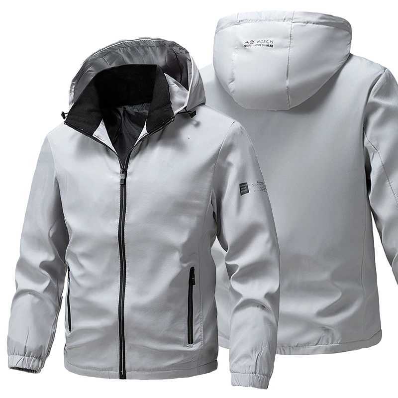 2025 Autumn New Mens Windproof Windbreaker Jackets Zipper Casual High Quality Outdoor Hooded Coat Men Baseball Sports Jacket X250925