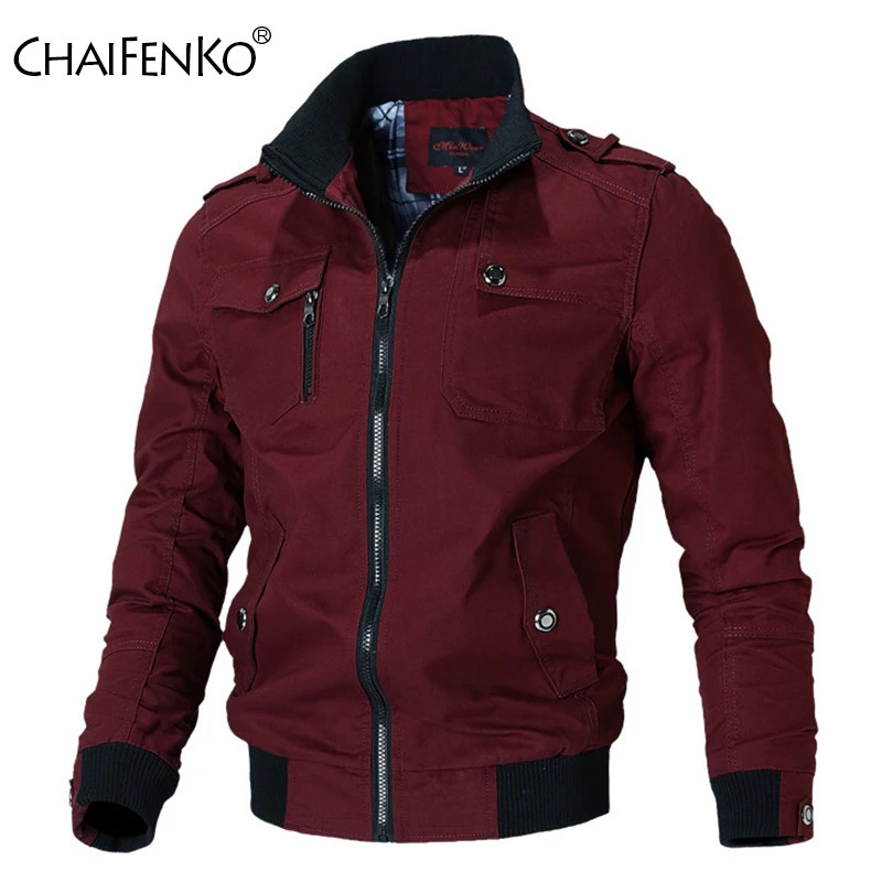 Bomber Jacket Men Fashion Casual Windbreaker Jacket Coat Men 2025 Spring Autumn Outwear Solid Stand Slim Jacket Mens 250818Z
