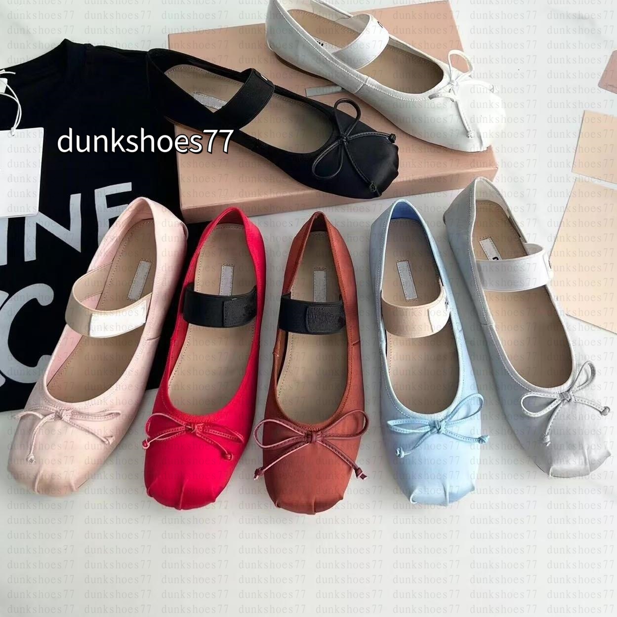 Ballet Flats Designer Shoes Paris Loafer Black Boat Shoes Women Slingback Heels Mary Jane Round Ballet Genuine Leather Slip Ballerina Round Toe Ladi