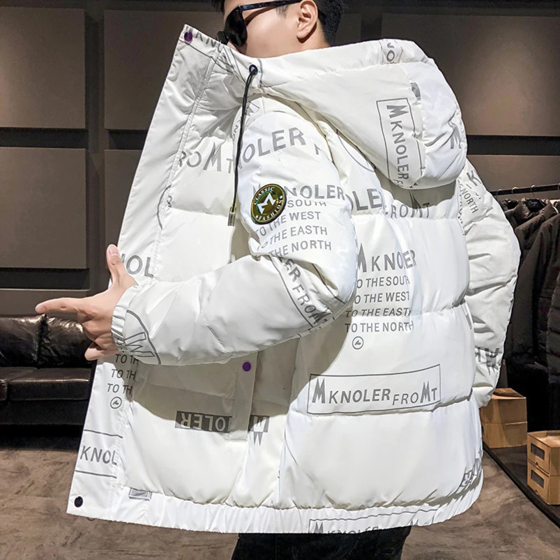 High quality winter down jacket mens autumn jacket white duck down jacket short version Korean style top 241125