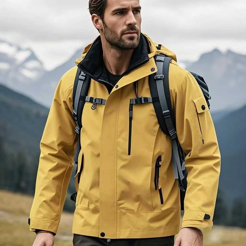 Autumn Men Casual Outdoor Jacket Coats Mens Windproof Sport Jackets Man Cargo Camp Fish Jackets Male Hooded Tactical Jackets 5XL X250925