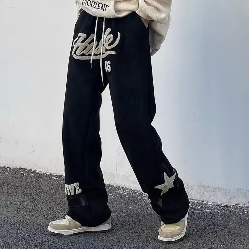 Hanging Tencel Lyocell work pants mens straight thin casual loose summer American retro 240816