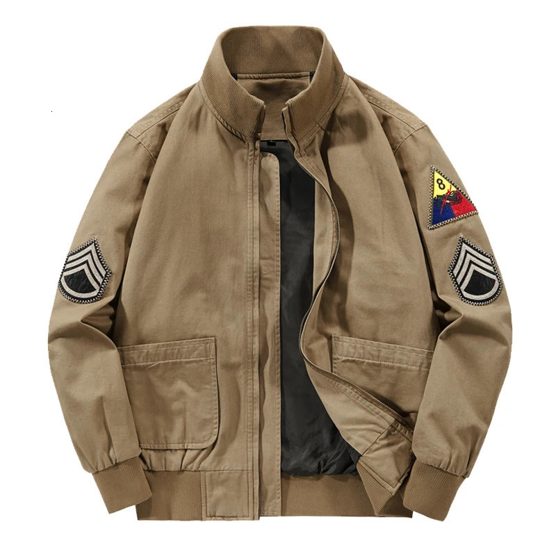 Autumn Mens Bomber Jacket Casual Male Outdoor Windbreaker Baseball Coats Fashion Retro Men Cotton Ma1 Pilot Jackets Clothing 250905