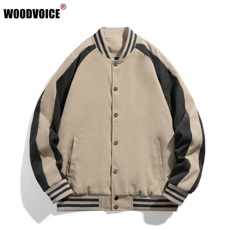 Mens Jackets Baseball Uniform Jacket Harajuku American Retro Streetwear Men Street Trend Wild Pilot Couples Casual Loose Coats 220902