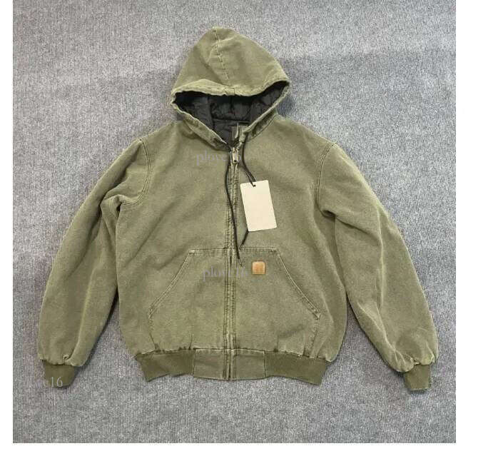 Carharrets Jacket Mens Carharttwomen Jacket Designercoat Carrharts Jacket Vintage Classic Style Top Quality Cotton Coat Mesh Luxury Fashion Class