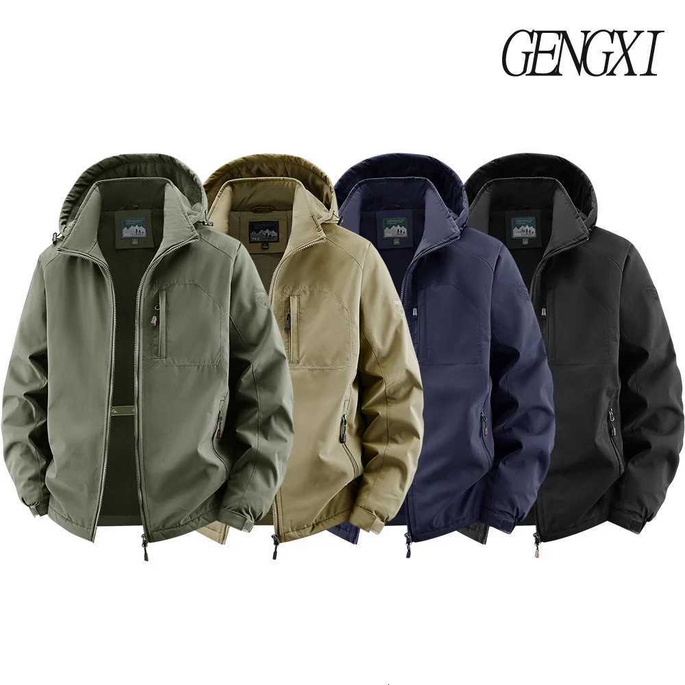 Outdoor Sports FleeceLined Thickened Mens Softshell Windbreaker AutumnWinter New Arrival Windproof Warm Workwear Jacket X250925