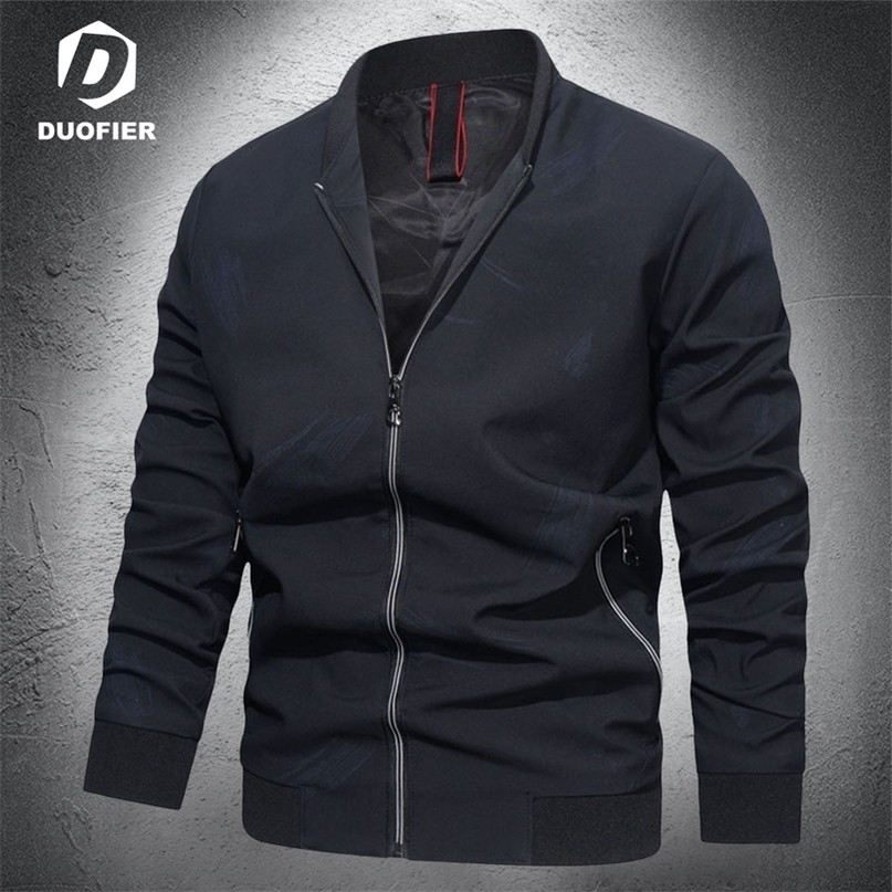 Mens Jackets Autumn Mens Jackets Fashion Windproof Military Bomber Jacket Solid Color Business Windbreaker Casual Outerwear Men Clothing 220902