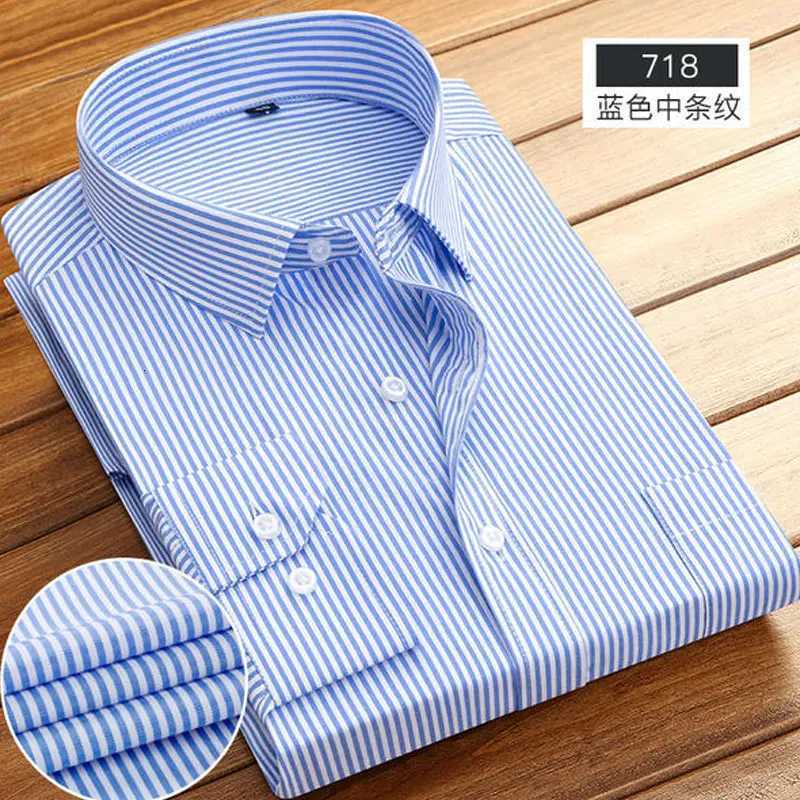 Mens shortsleeved shirt sleeve longsleeved work clothes spring summer highquality thin breathable nonironing plaid X250925