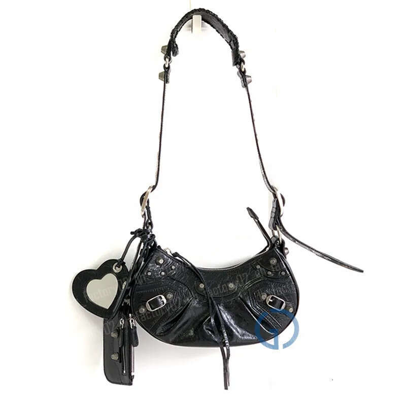 7A Le cagole motorcycle handbags bags tote bag shoulder Women lady designers genuine leather crossbody clutch wallet purse pochette vintage crocodil