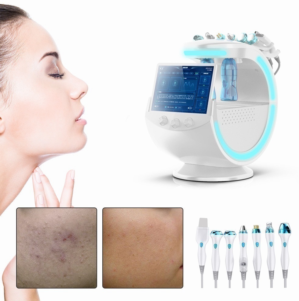 7 in 1 Ice Blue Multifunction diamond peel aqua peeling Machine Cleansing Skin Deep Pore Vacuum Aqua Peel Hydra Dermabrasion Lift Beauty Salon