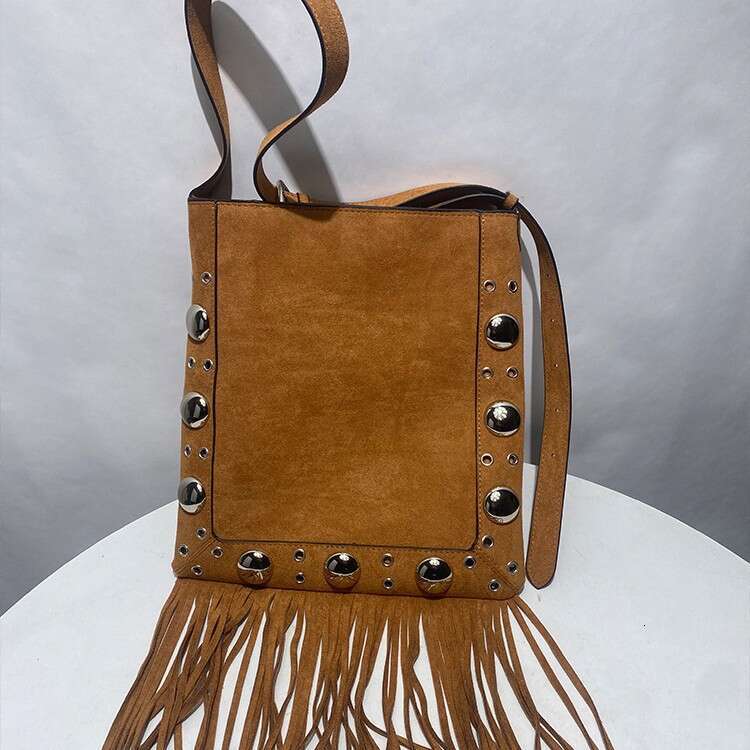 Designer Bag Tote Shoulder Bag Bohemian Style Fashion Wicker Horizontal Square Single Rivet Casual Versatile Crossbody Women