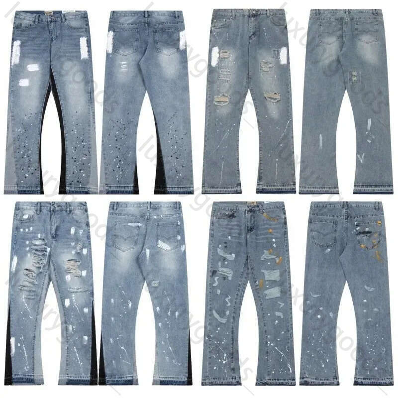 Denim womens jean baggy clothing designer for women retro high loose wide leg street wear unisex straight jeans pants y2k