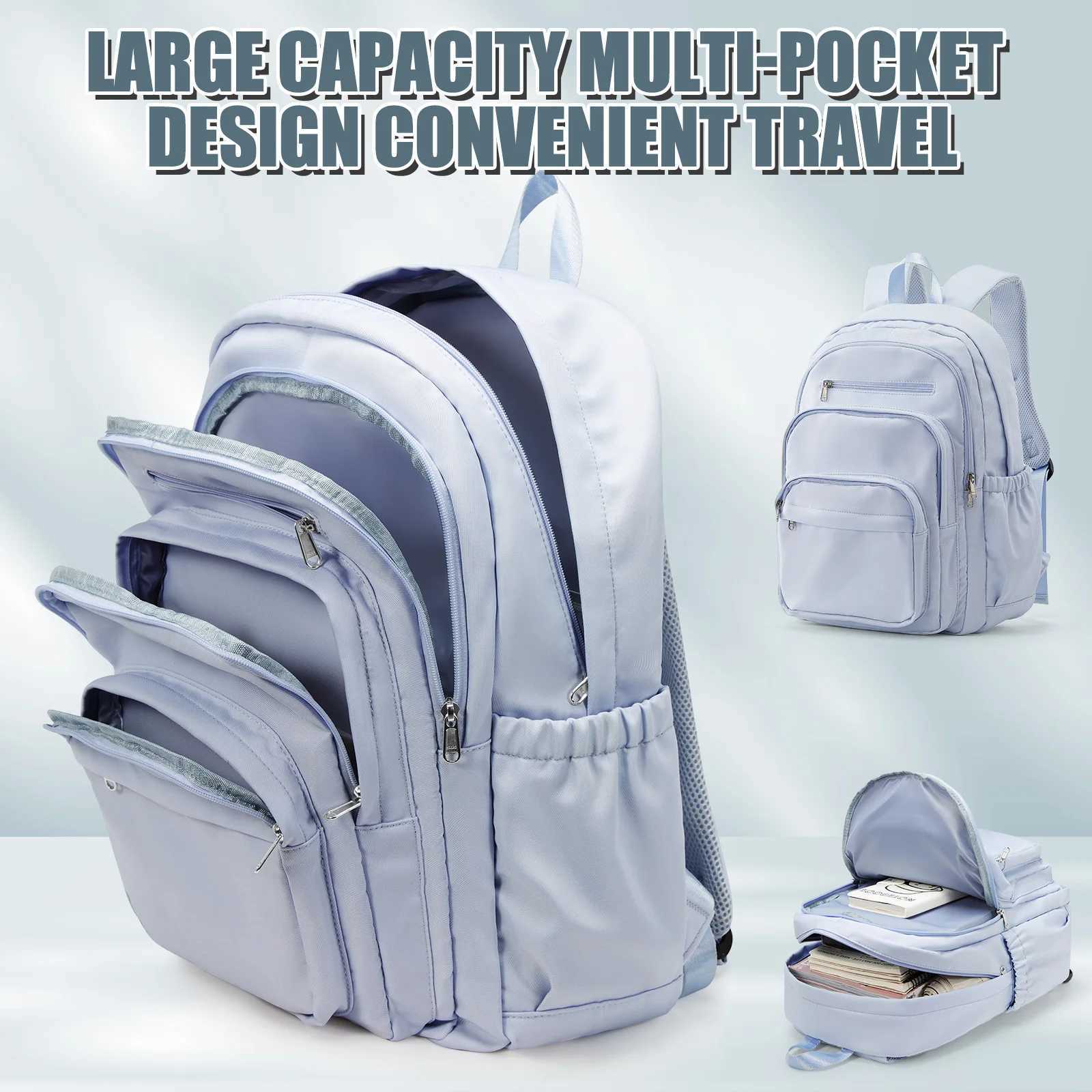 Women School Backpack For Girls Boys Waterproof Teenage Casual Bookbags Lightweight Travel Shoulder Bag Laptop College Backpack Z250925