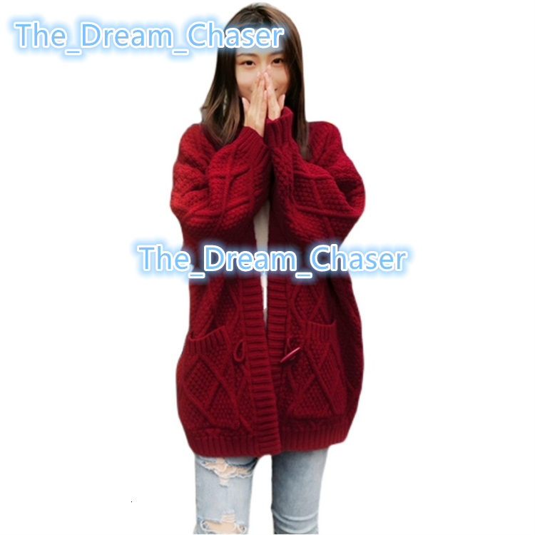 Sleeve Cardigan Knitted Sweater Women 2022 Autumn Winter Long Sleeve Solid Sweaters Coat Jackets Women