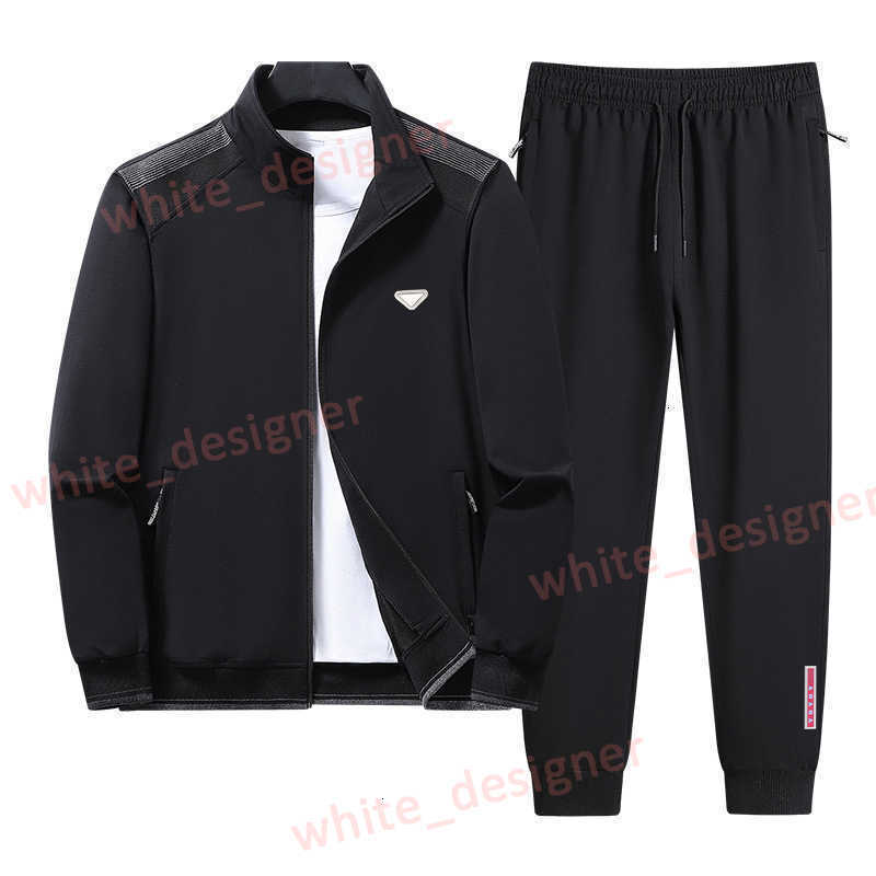 Designer Men's Tracksuits New Spring and Autumn Casual Sports Suit for Men Plus Size Cardigan Jacket and Sweatpants Fashionable Versatile Trend