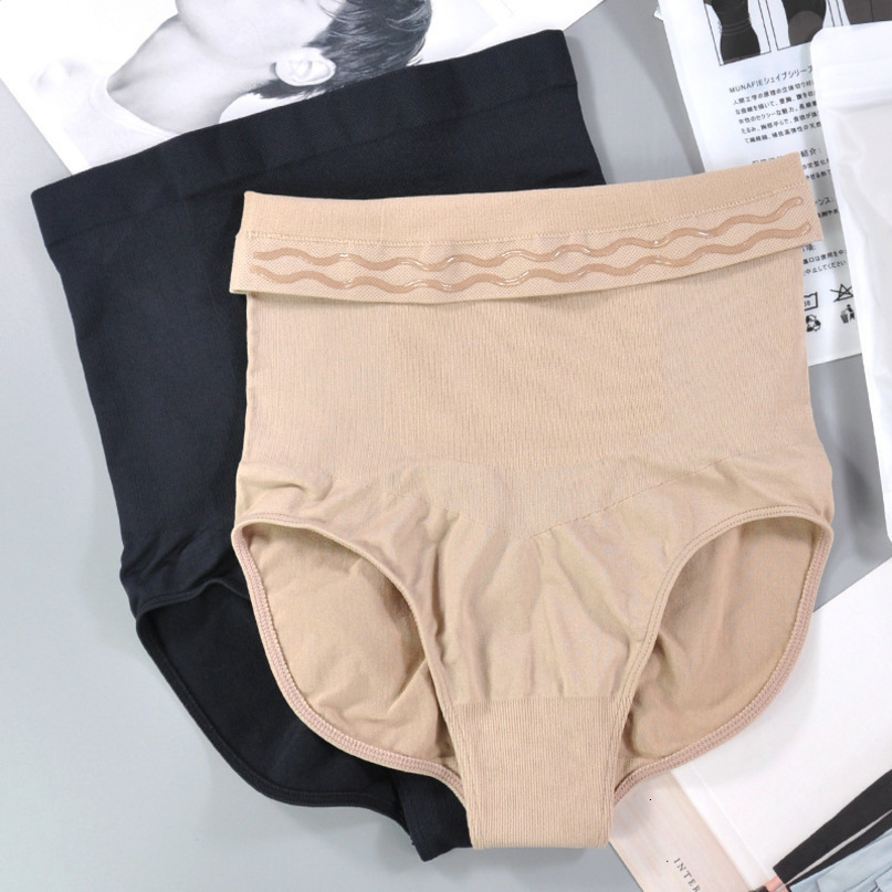 Womens Shapers SH007 Seamless women belly pants high waist female shaping panty silicone nonslip lift hip briefs plus size ladies underwear 221130