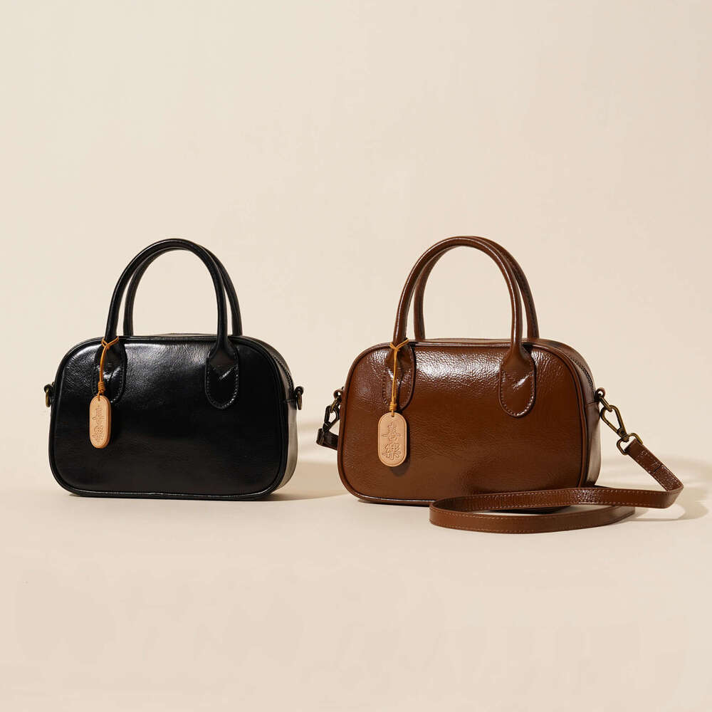 Designer Bag Tote Shoulder Bag Top Layer Cowhide Autumn Winter Genuine Leather Women S Vintage Commuter Simple Versatile Crossbody Handbag