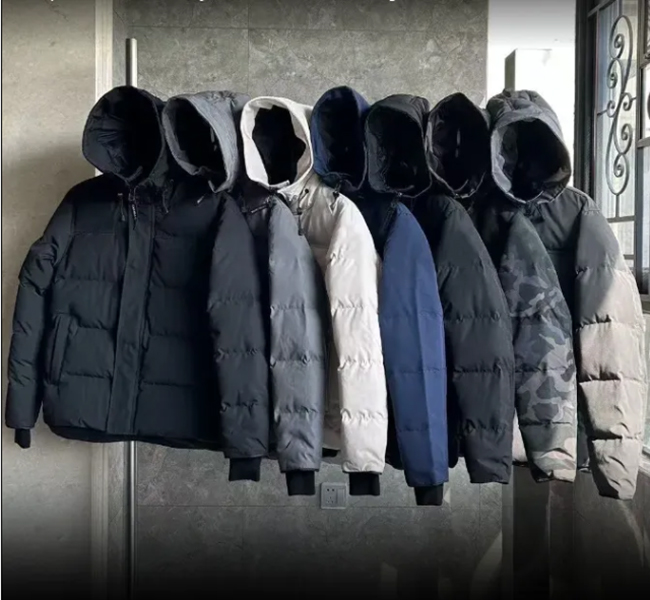Mens Puffer Jacket doudoune Winter jacket Down 17 Wyndham Jacket models millans Parker collar hooded thickened coat Keep warm and windproof top coat