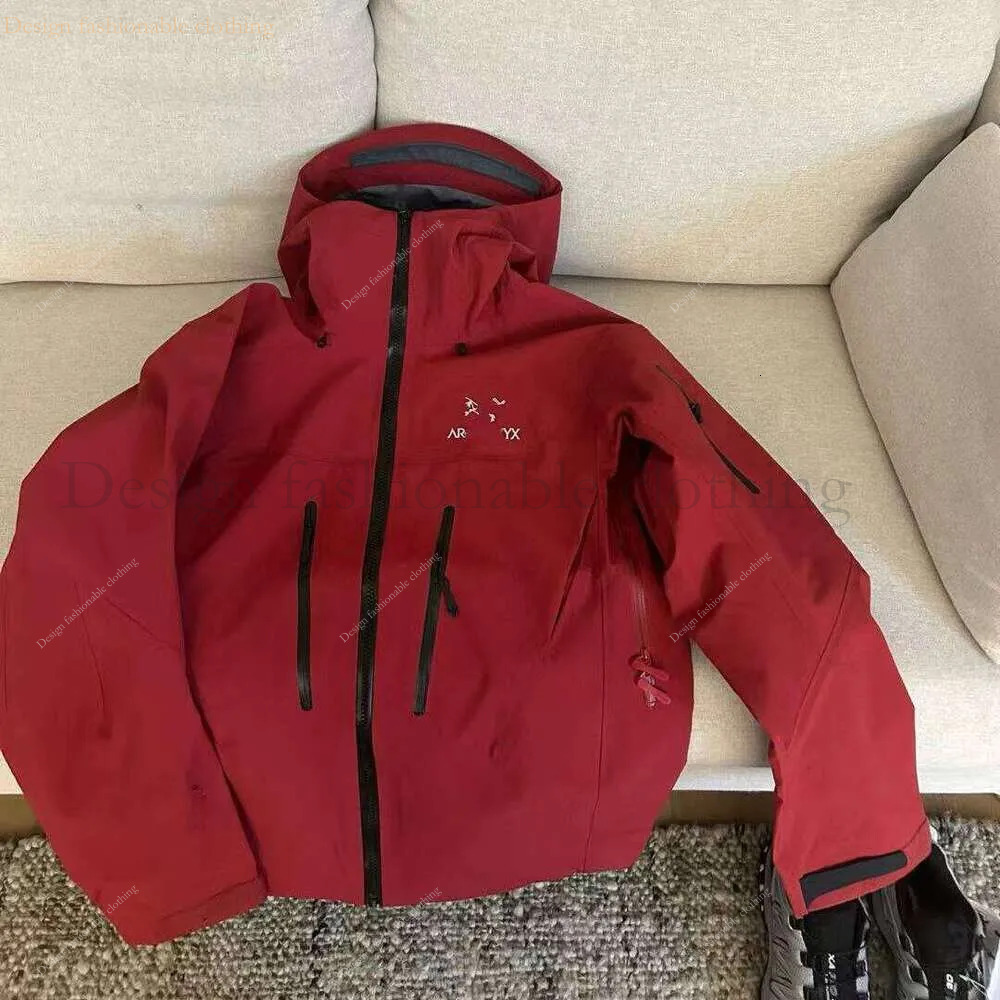 5A Arcteryrx Jackets Designer Arctwryxly Jacket Embroidery Logo Jackets Arct SV Shell Hooded Raincoat Waterproof Jackets Breathable Windbreaker Ski
