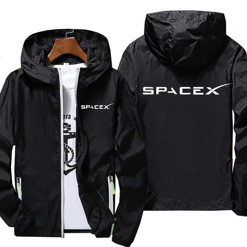 New SpaceX Space X Hoodies Printing Casual Spring and Autumn Hooded Cycling Jacket Pilot Oversized 7XL Zipper Jacket Coats X250925