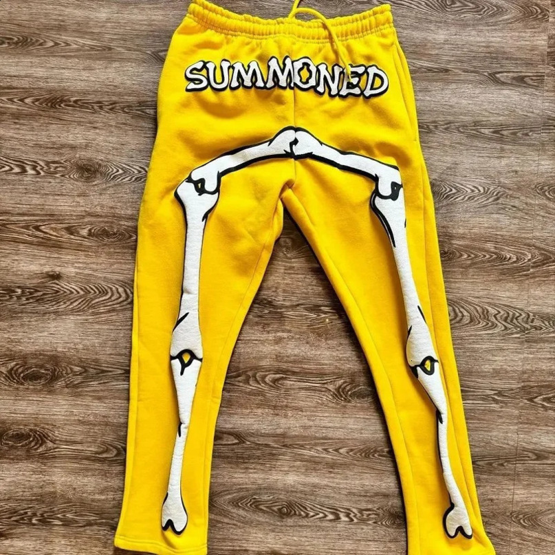 Winter Fashion Harajuku Retro Warm Sports Pants Large Hip Hop Y2K Pop Personality 240816