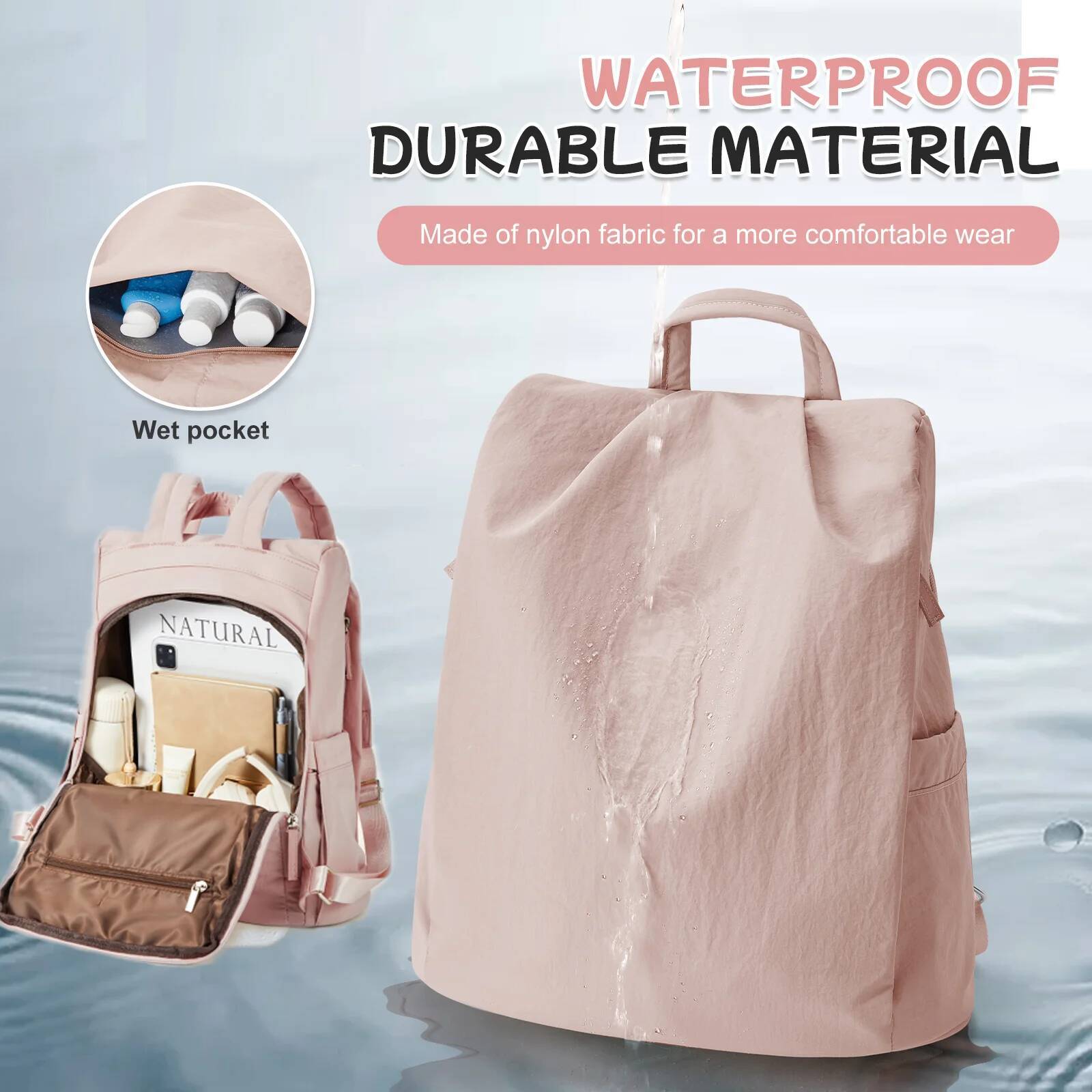 Fashion Waterproof for Women, High School & College Student Casual Women's Backpack, Backpack Teacher high-quality