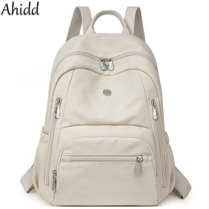Casual Daypack for Woman Waterproof Nylon Backpack Simple Large Capacity Bookbag Lightweight School Backpacks Ladies Travel Bags Z250925