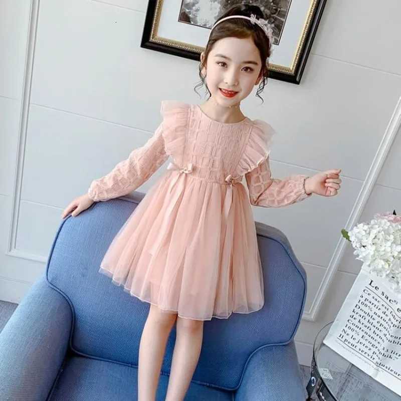 Girls 412 Years Old 2025 Spring Viral New Princess Long Sleeve Chic Dress for Spring Autumn W250925