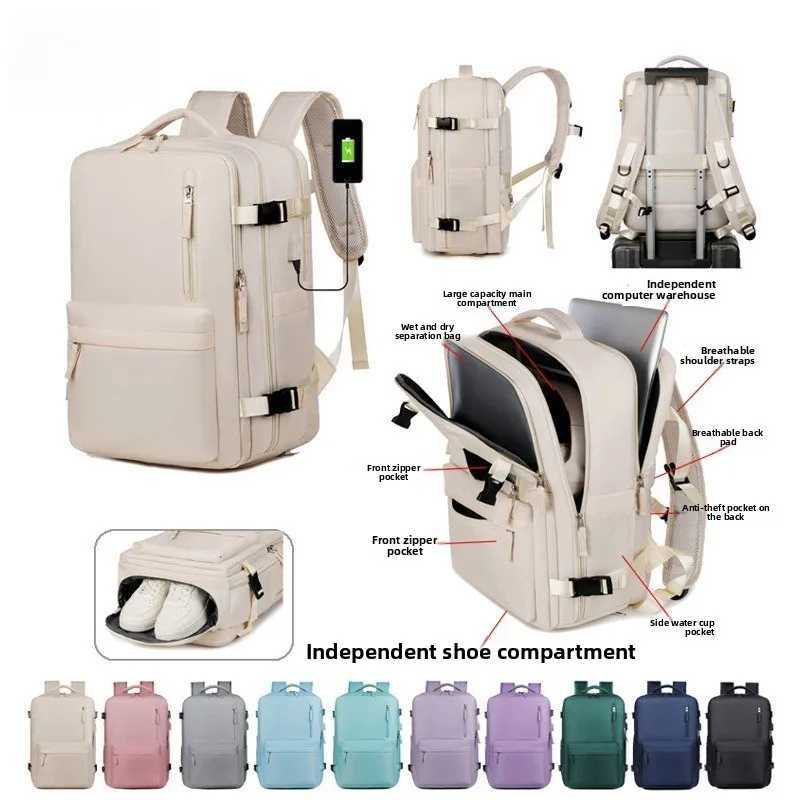Mens and womens backpacks large capacity multifunctional computer bags leisure travel school bags outdoor travel bags Z250925