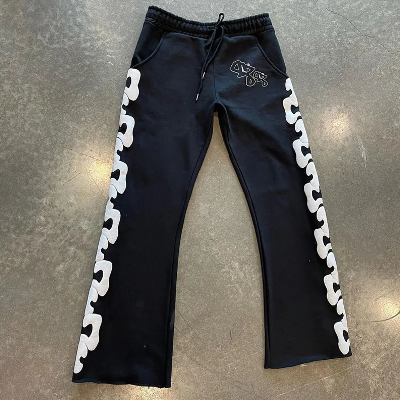 Y2K cargo pants full set mini Harajuku fashion casual loose fit mens rock straight wide leg hiphop street clothing jogger 240816
