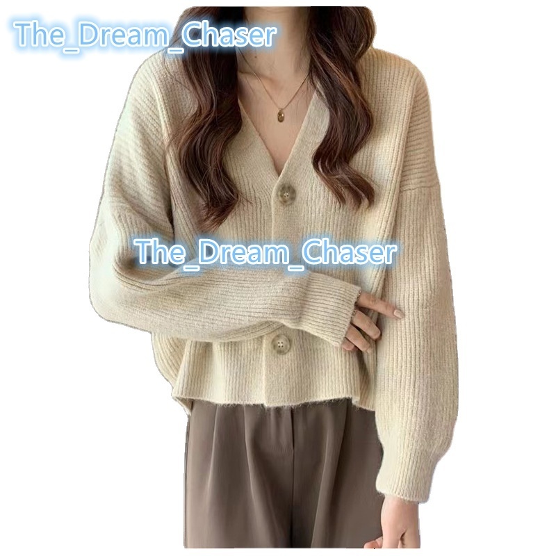 Wholesale Spring and Autumn Knitted Cardigan Womens New Lazy Style Top Korean Style Fashion Sweater Coat for Women